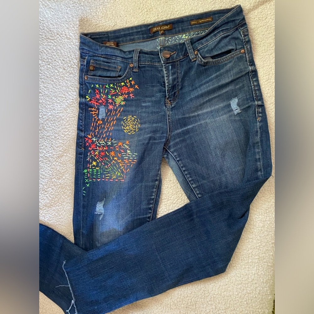 Dear John jeans, up-cycled